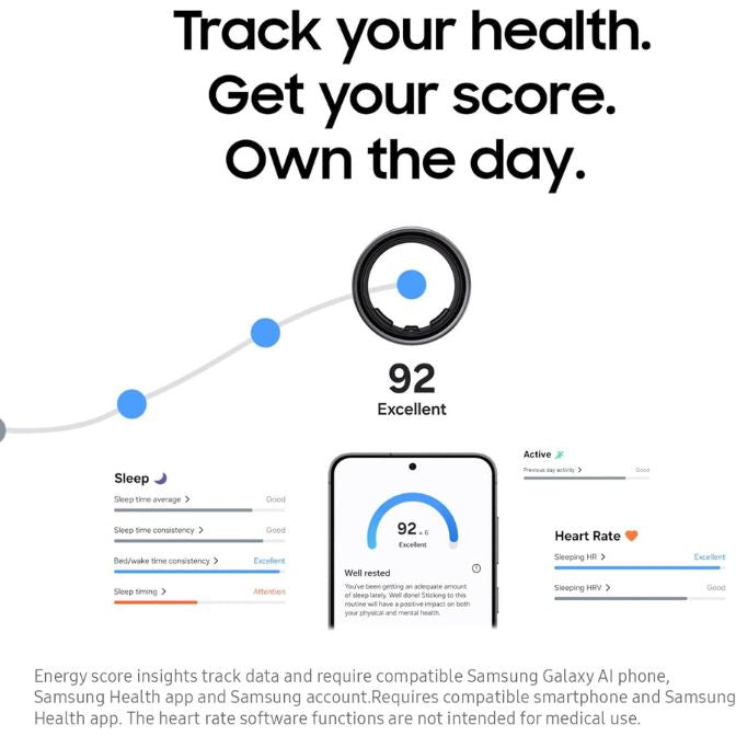 SAMSUNG Galaxy AI Smart Ring Titanium Silver 4