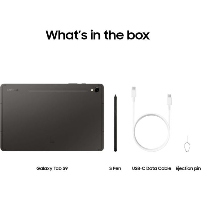 SAMSUNG Galaxy Tab S9 11-inch 128GB WiFi Snapdragon 8 Gen 2 AMOLED Graphite 2023 2