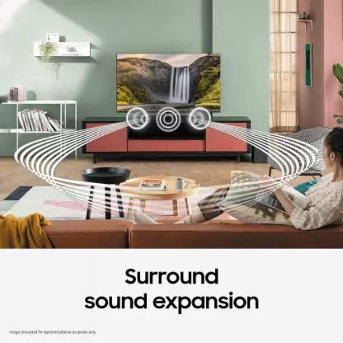 SAMSUNG Hw-T400/Xl 40 W with Dolby Digital Technology 40 W Bluetooth Soundbar - Black 8