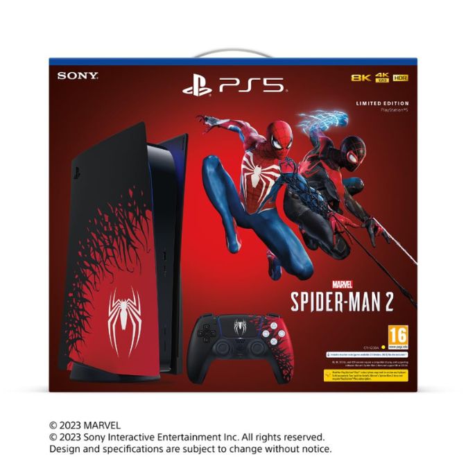 SONY MSM2 Limited Edition Bundle 825 GB with Spider-Man 2 - Multicolor
