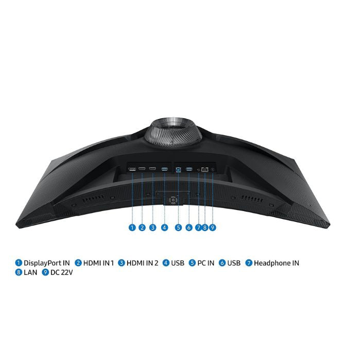 Samsung 27 Inch QHD Odyssey G6 Gaming Curved Smart LED Monitor Connectivity