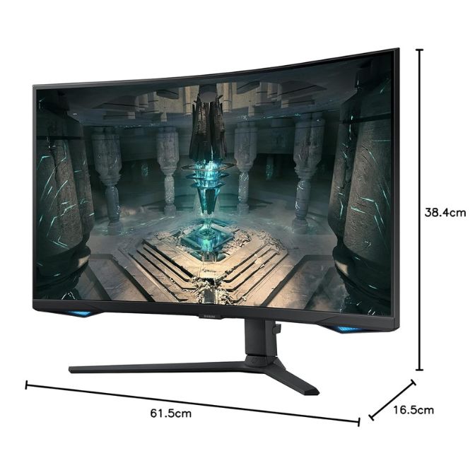 Samsung 27 Inch QHD Odyssey G6 Gaming Curved Smart LED Monitor Measurement