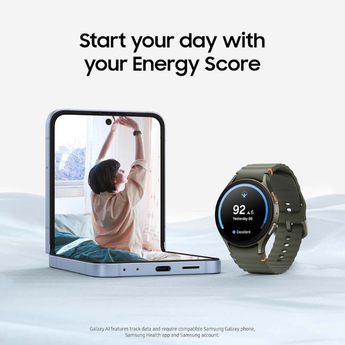 Samsung Galaxy Watch 7, 44mm Bluetooth AI smartwatch with heart rate tracking, sleep monitor, and fitness features, green, US version 2