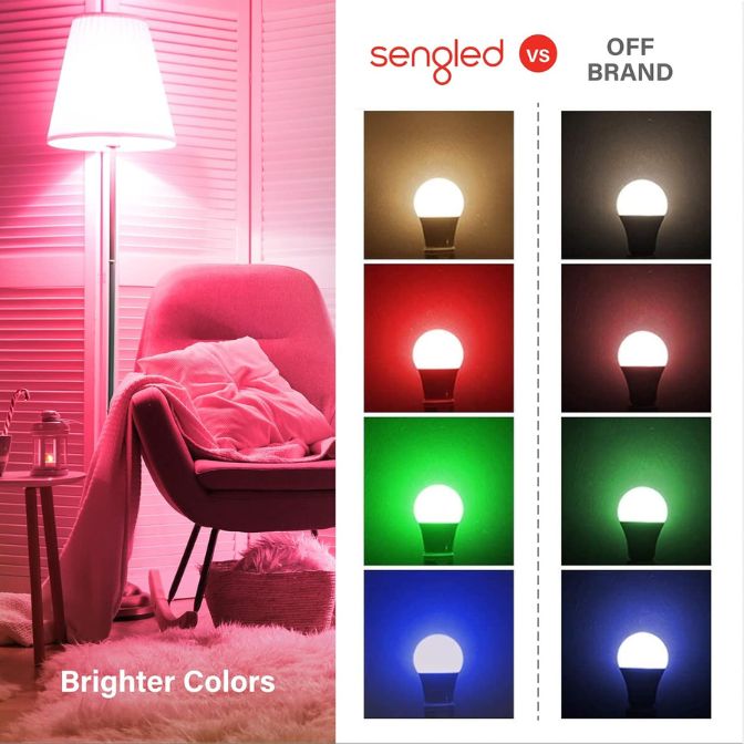 Sengled Smart LED Multicolor A19 Starter Kit Bulbs Compatible with Alexa & Google Assistant 1