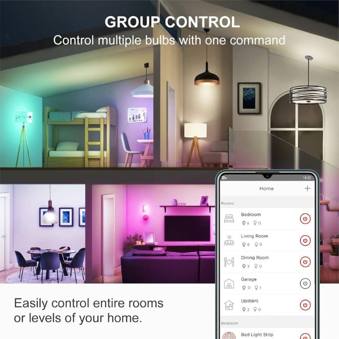Sengled Smart LED Multicolor A19 Starter Kit Bulbs Compatible with Alexa & Google Assistant Group Control