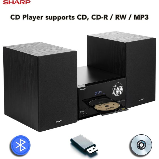 Sharp CD Mini Shelf System 3