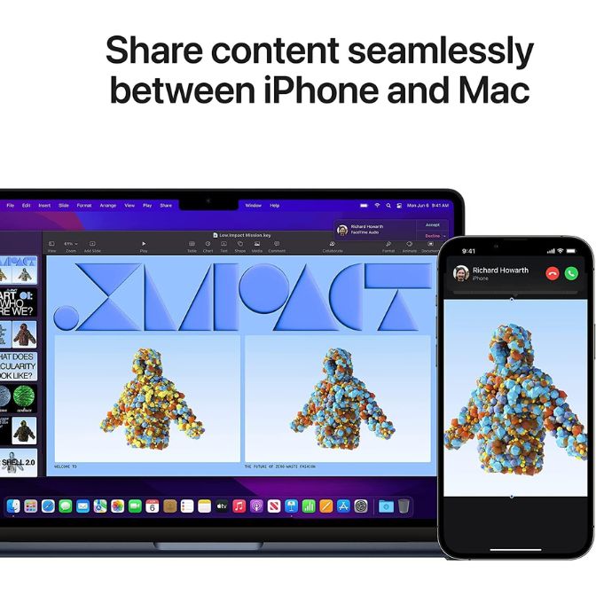 2022 Apple MacBook Air with M2 (13.6-inch, 8GB RAM, 512GB SSD Storage) (QWERTY English) Silver (Renewed) 7