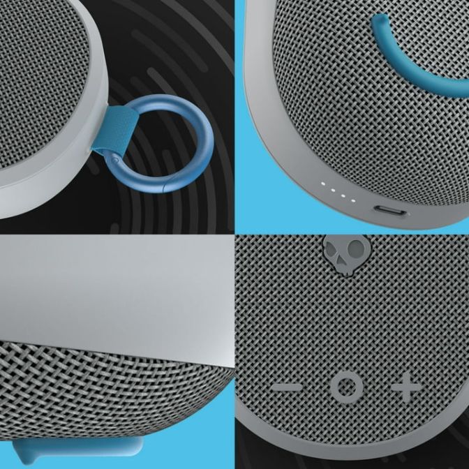 Skullcandy Kilo XT Small Portable Wireless Speaker Light Grey 1