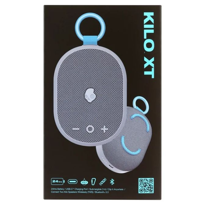 Skullcandy Kilo XT Small Portable Wireless Speaker Light Grey 2