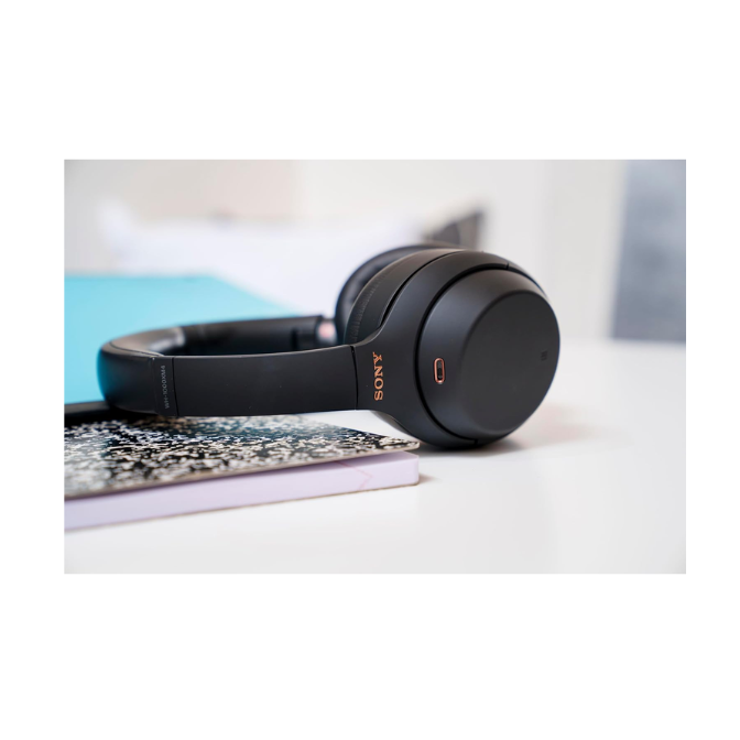 Sony WH-1000XM4 Wireless Premium Noise Canceling Overhead Headphones with Mic for Phone-Call and Alexa Voice Control, Black WH1000XM4 4