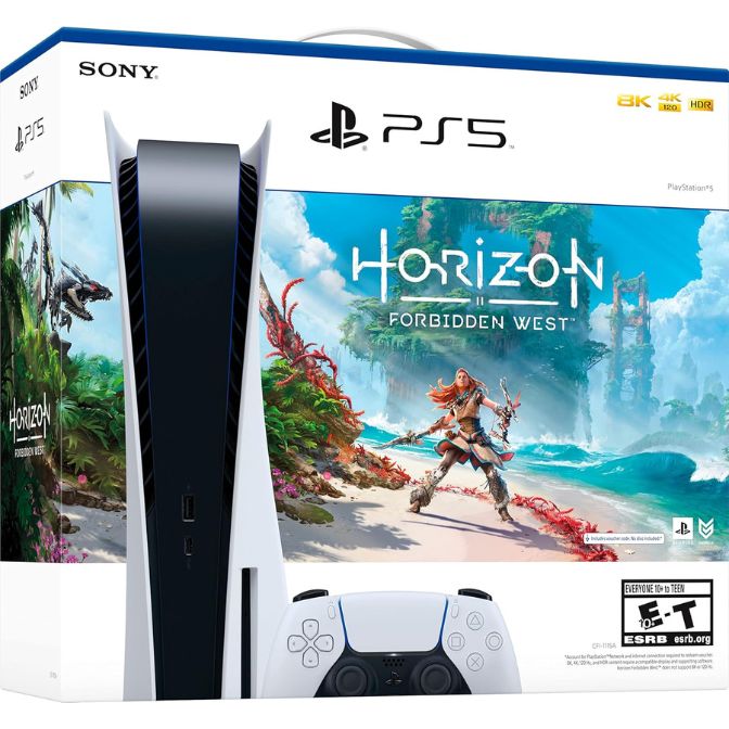 Sony Playstation 5 Disc Version PS5 Console Horizon Forbidden West