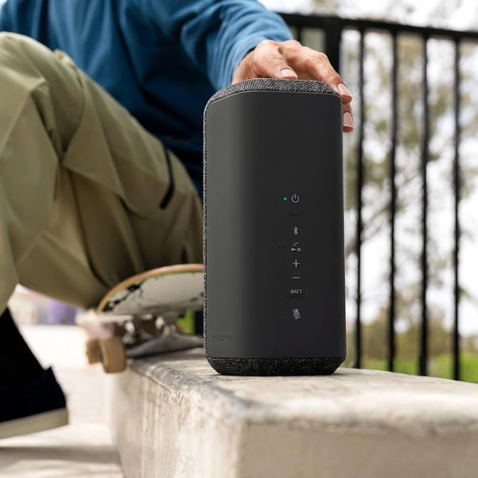 Sony SRS-XE300 X-Series Wireless Portable Bluetooth Speaker, IP67 Waterproof, Dustproof, Shockproof, Light Gray 5