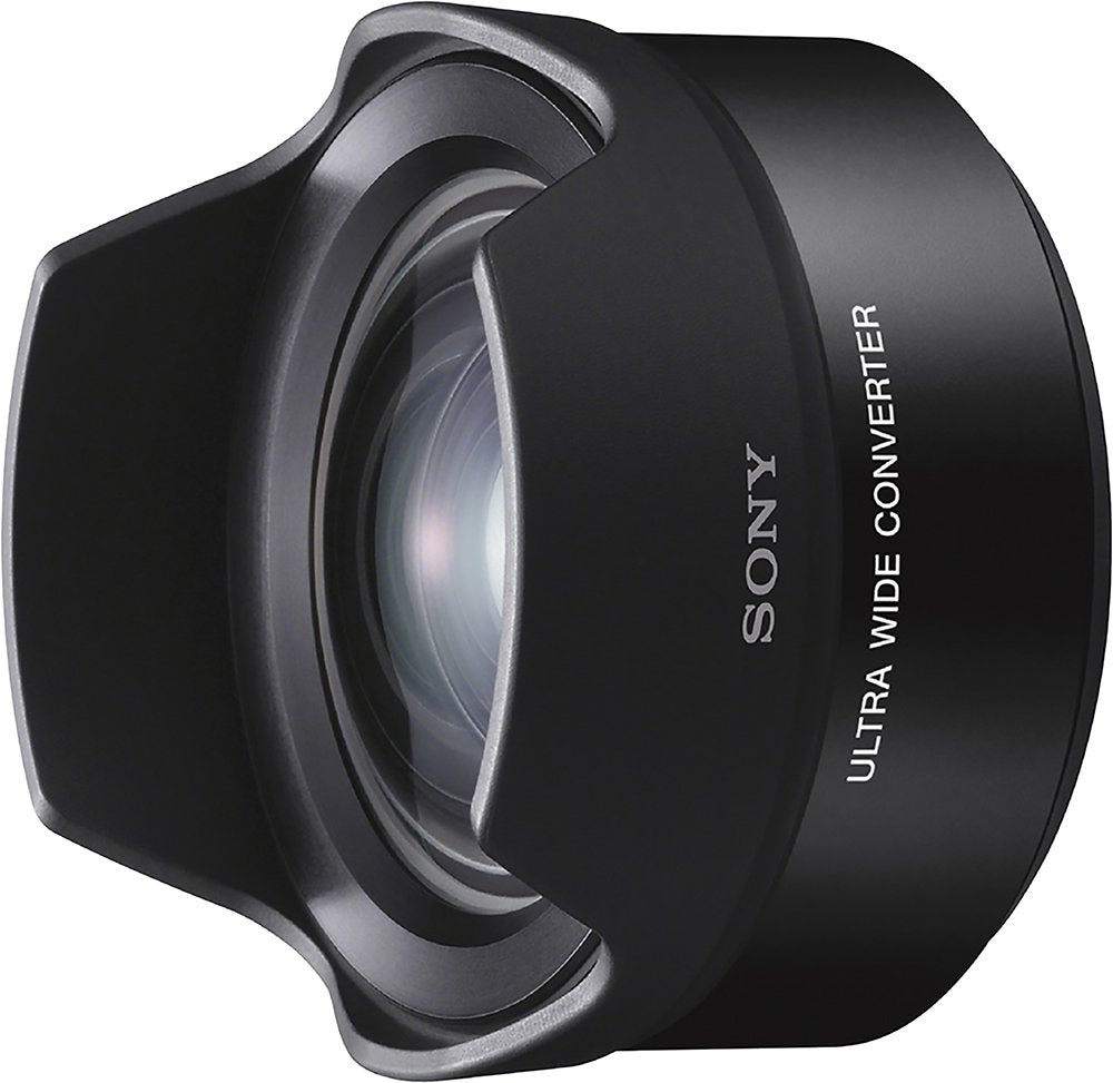 Sony wide converter lens for select E-mount cameras, black, open box