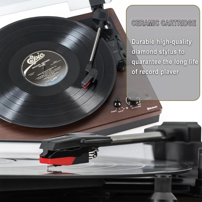 Stereo Turntable with Bluetooth 4