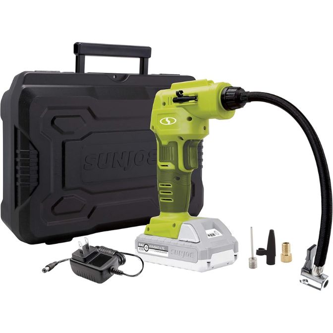 Sun Joe Auto Joe 24V-AJC-LTE 24-Volt Cordless Portable Air Compressor Kit 1