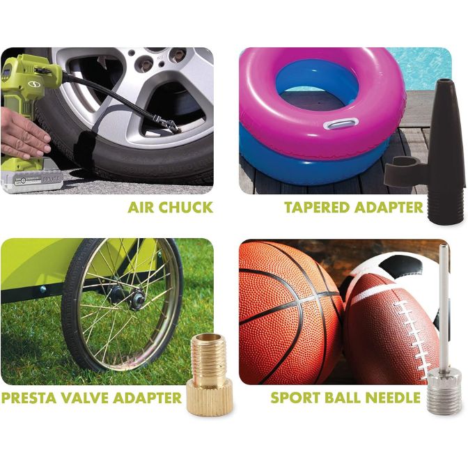 Sun Joe Auto Joe 24V-AJC-LTE 24-Volt Cordless Portable Air Compressor Kit 7