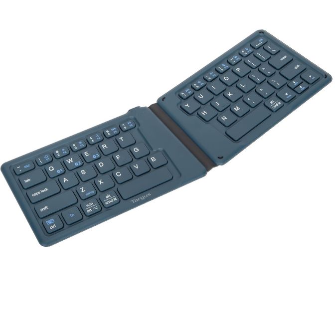 Targus Ergonomic Foldable Bluetooth Keyboard, Rechargeable Portable Wireless Keyboard