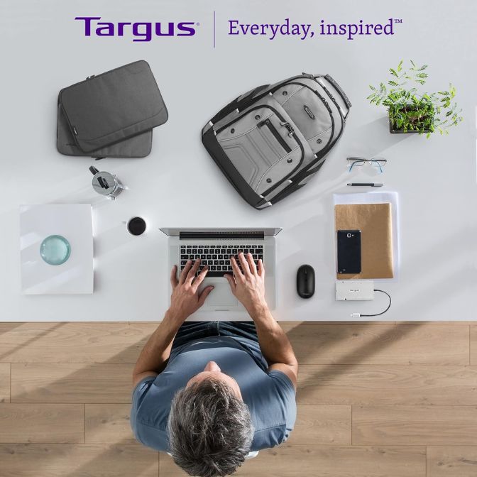 Targus Ergonomic Foldable Bluetooth Keyboard, Rechargeable Portable Wireless Keyboard 5