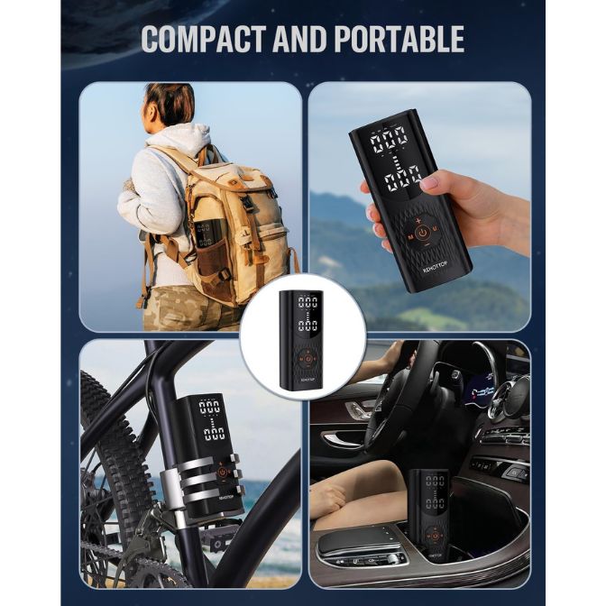 Tire Inflator Portable Air Compressor 20000mAh 160PSI Air Pump LED 6