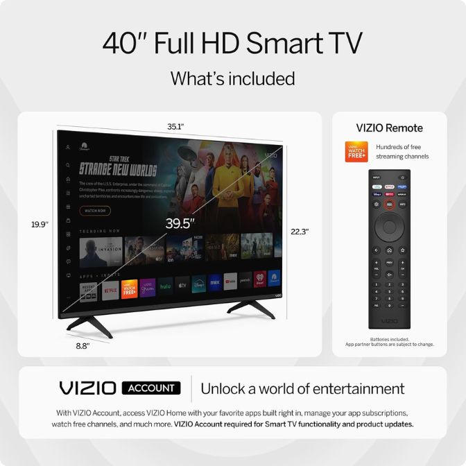 VIZIO 40-inch Full HD 1080p Smart TV with DTS Virtual: X, Alexa Compatibility 7