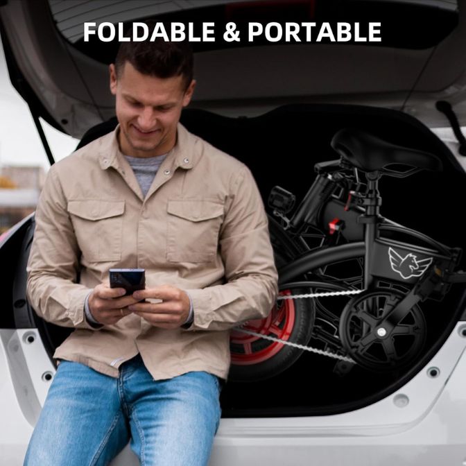 WINDHORSE Folding Electric Bike, 21 MPH Max Speed & 31 Miles Range 6