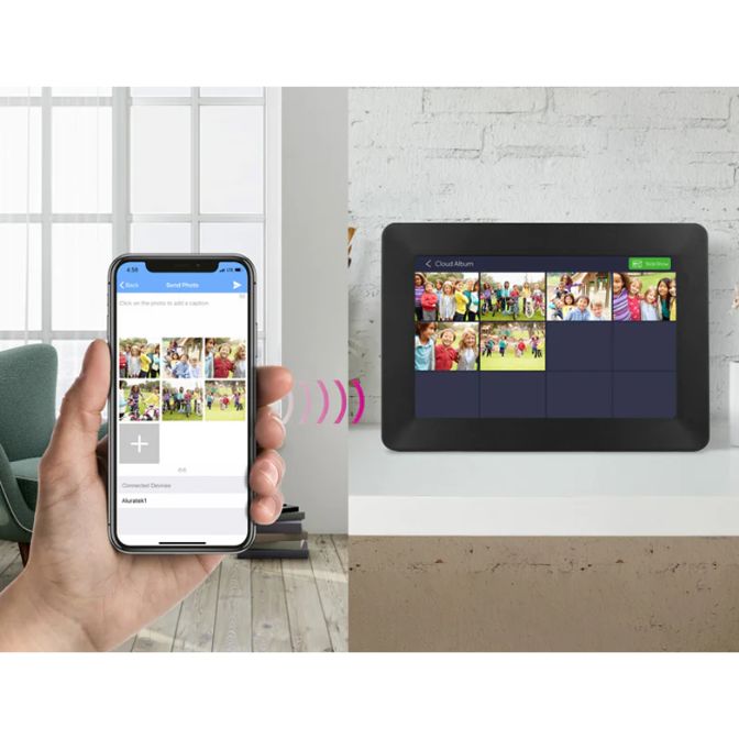 WiFi Digital Photo Frame with Touchscreen IPS LCD Display 7