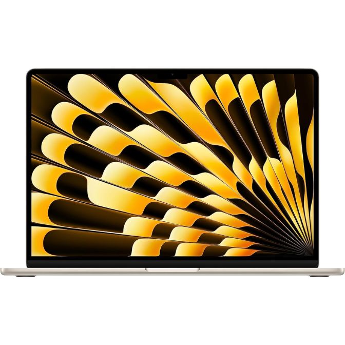 Apple 2023 MacBook Air Laptop with M2 chip: 15.3-inch Liquid Retina Display, 8GB Unified Memory, 512GB SSD Storage, 1080p FaceTime HD Camera, Touch ID. Works with iPhone/iPad; Starlight