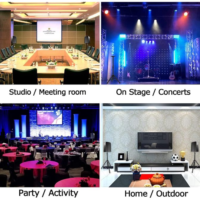 Dolphin ST-200 Speaker Tripod Stand - Adjustable Height from 38" to 79", Maximum Weight Capacity of 110 lbs - Perfect for Audio Setups - Black 4