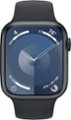 Apple Watch Series 9 GPS with 45mm aluminum case and midnight sport band, small/medium 1