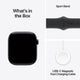 Apple Watch Series 10 GPS with 46mm aluminum case and black sport band, medium/large, jet black 4