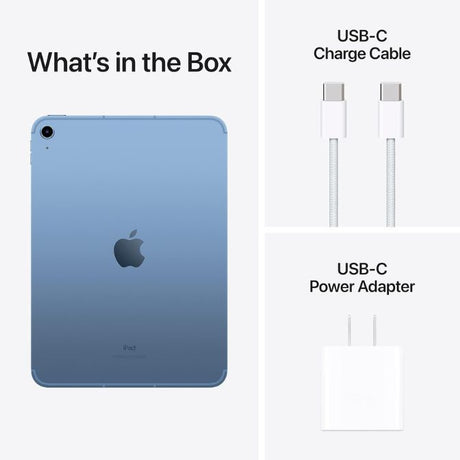 Apple iPad (10th Generation) with A14 Bionic chip, 109-inch Liquid Retina Display, 64GB, Wi-Fi 6 + 5G Cellular, blue 1