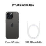Apple iPhone 15 Pro Max with 256GB storage in Black Titanium, factory unlocked 3
