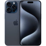 Apple iPhone 15 Pro Max with 256GB storage in Blue Titanium, factory unlocked