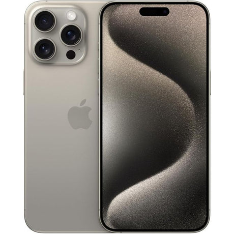 Apple iPhone 15 Pro Max with 256GB storage in Natural Titanium, factory unlocked
