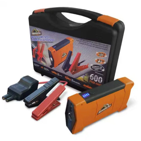 Armor AJS81002ORG All Emergency 600 Peak Jump Starter Power Bank Kit, 7.200Mah Battery Bank 1