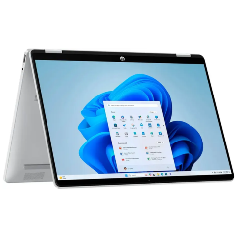 HP - OmniBook 5 Flip 2-in-1 14" 2K Touch-Screen Laptop - Intel Core 7 - 16GB Memory - 512GB SSD - Glacier Silver - With Wireless Mouse (Factory Renewed)