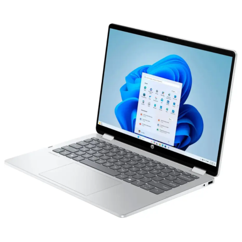 HP - OmniBook 5 Flip 2-in-1 14" 2K Touch-Screen Laptop - Intel Core 7 - 16GB Memory - 512GB SSD - Glacier Silver - With Wireless Mouse (Factory Renewed)