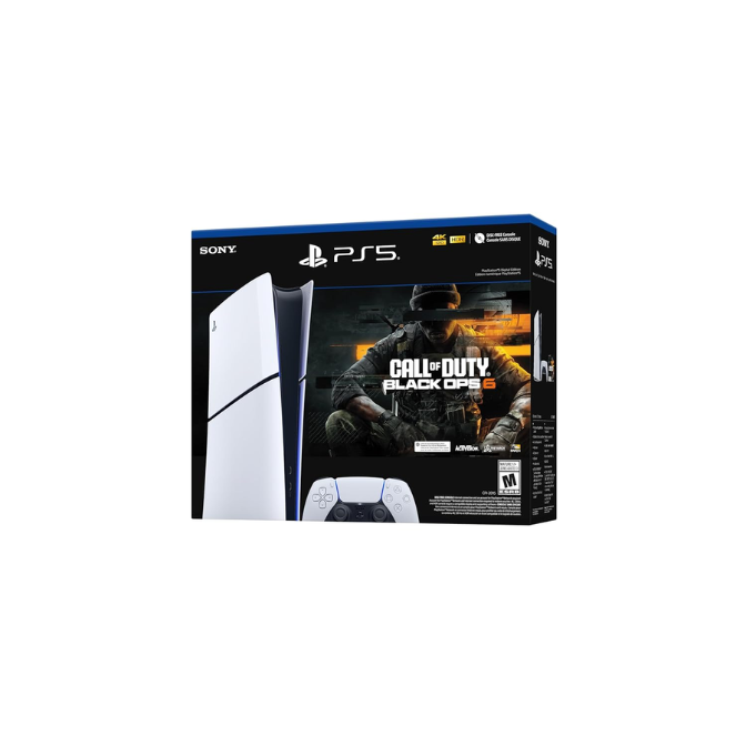 PS5 Digital Edition Slim with Call of Duty Black Ops 6 (Bundle) (Renewed)