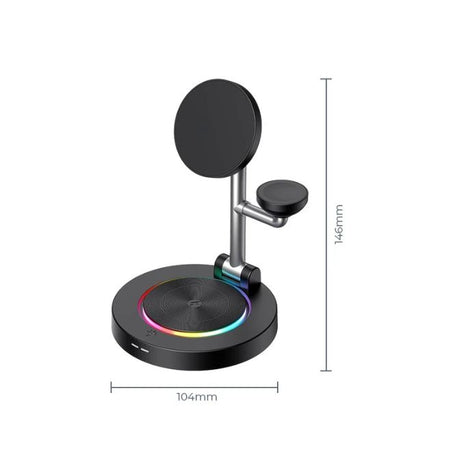 Qi2 Certified 3 IN 1 Wireless Charging Station with 33W Travel Charger 2
