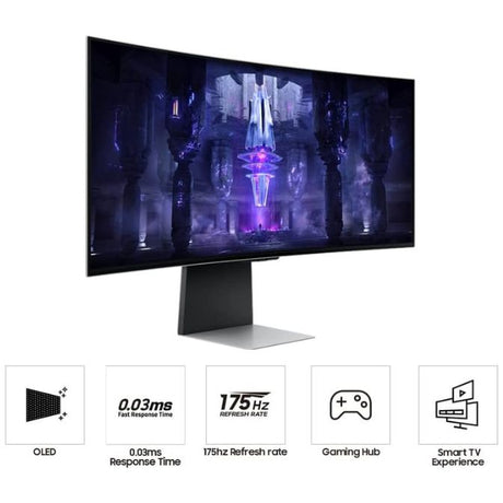SAMSUNG 34-Inch Odyssey G85SB QD-OLED Gaming Monitor LS34BG850SNXZA 2023 2