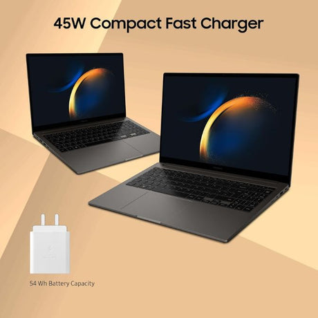 Samsung Galaxy Book3 Core i7 13th Gen Thin and Light Laptop with MS Office Fast Charger