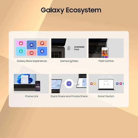 Samsung Galaxy Book3 Core i7 13th Gen Thin and Light Laptop with MS Office Galaxy Ecosystem