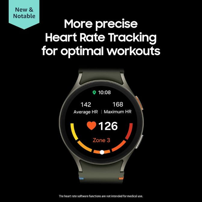 Samsung Galaxy Watch 7, 44mm Bluetooth AI smartwatch with heart rate tracking, sleep monitor, and fitness features, green, US version 4