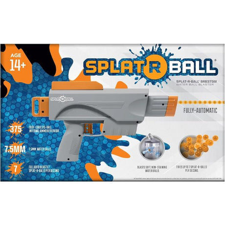 SplatRball Full Auto 375 Water Bead Ball Blaster Kit, Splatter Ball Gun, 7 Water Balls per Second, Orange 7