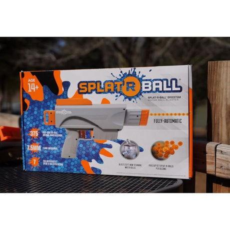 SplatRball Full Auto 375 Water Bead Ball Blaster Kit, Splatter Ball Gun, 7 Water Balls per Second, Orange 8