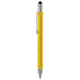 Multifunction Tool Pen, 6 in 1 Tool with Ballpoint Pen, Touch Screen Stylus, Ruler, Spirit Level, Flat-head and Phillips Screwdriver, All-in-One Tech-Tool Pen